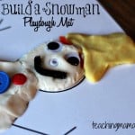 Snowman Playdough Mat