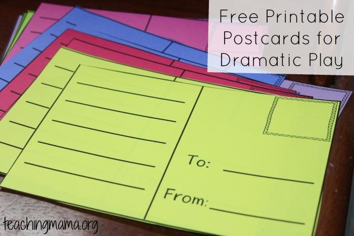 Post Office Play - Free Printable Play Set - Picklebums