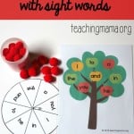 Apple Tree Game with Sight Words