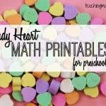 Candy Heart Math Printables
