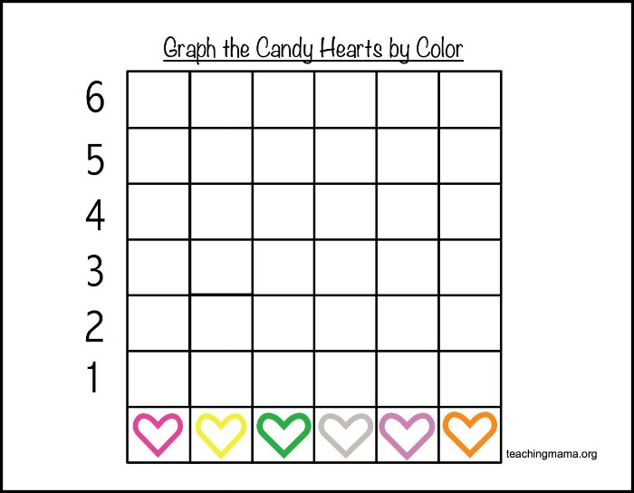 free worksheets math kindergarten sorting Printables Math Heart Candy