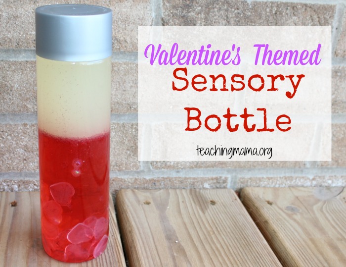 Valentine's Day Sensory Bottle with Water Beads - Fun-A-Day!