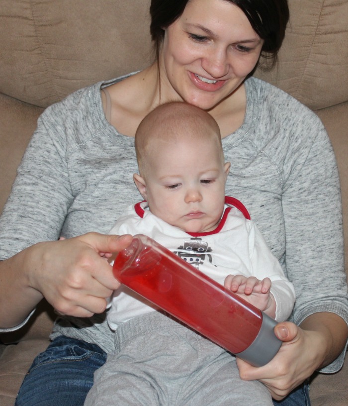 baby with bottle