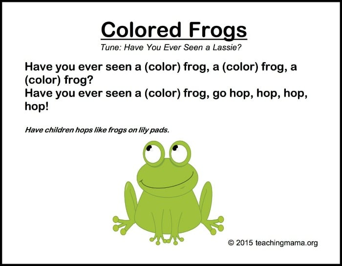 Colored Frogs