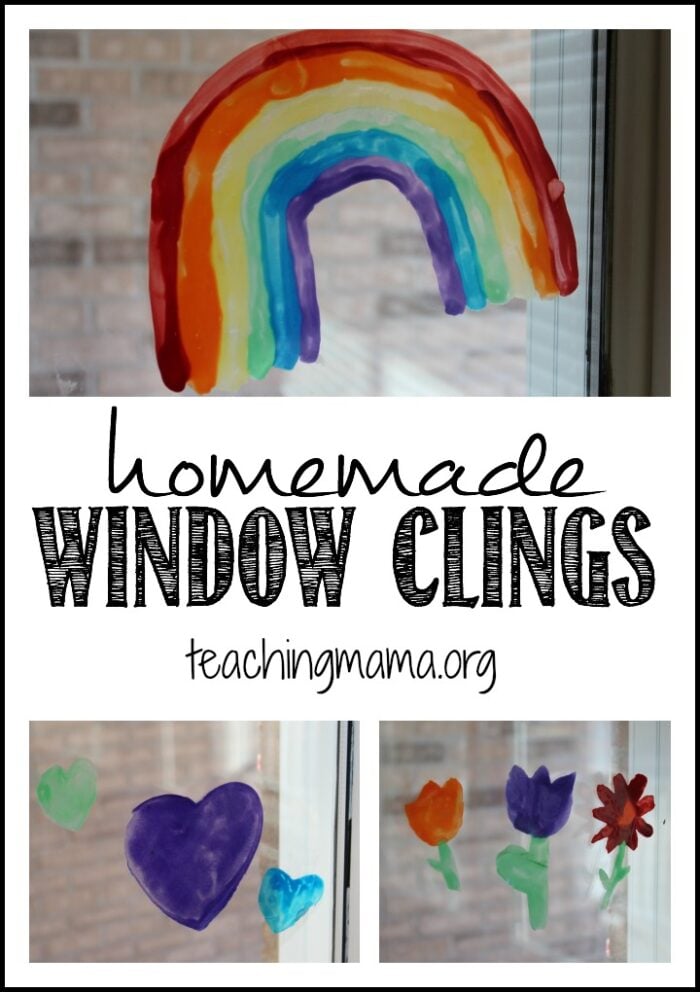 Homemade Window Clings for Spring - Teaching Mama