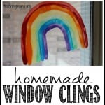 Homemade Window Clings for Spring