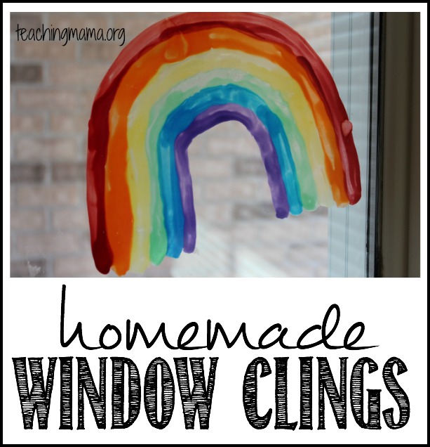 Homemade Window Clings for Spring - Teaching Mama