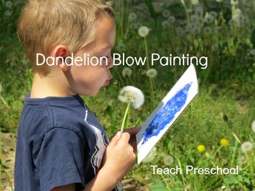 Dandelion-Blow-Painting-by-Teach-Preschool