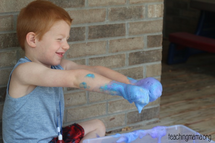 PLAY IDEA: Soap Flake Foam - Teacher by trade, Mother by nature