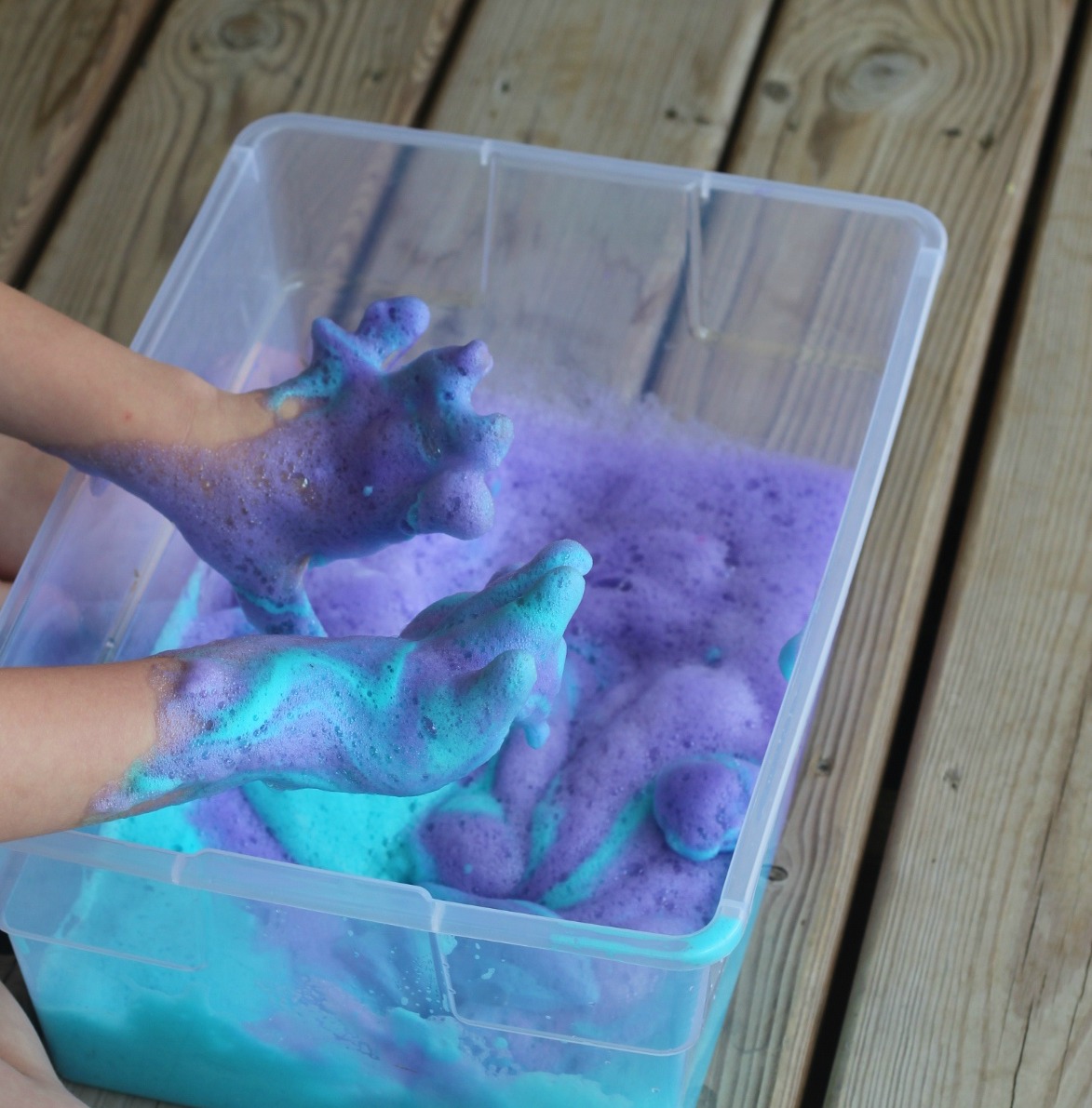 Soap Foam - Calm Play Activity - Teaching Mama