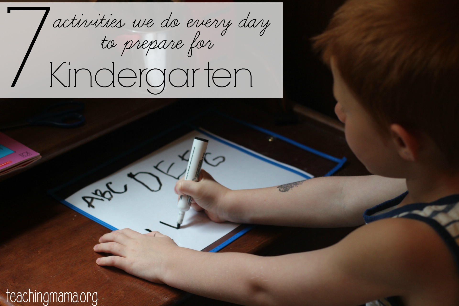 7 Activities We Do Every Day to Prepare for Kindergarten