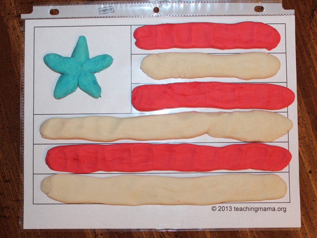 Playdough Flag