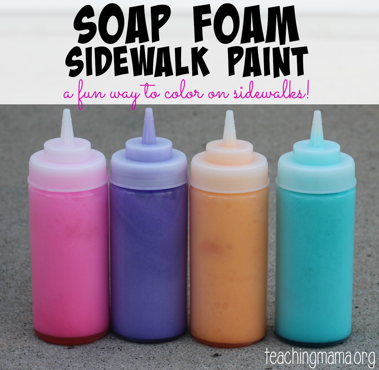 DIY Sidewalk Chalk Paint for Kids in Less than 5 Minutes