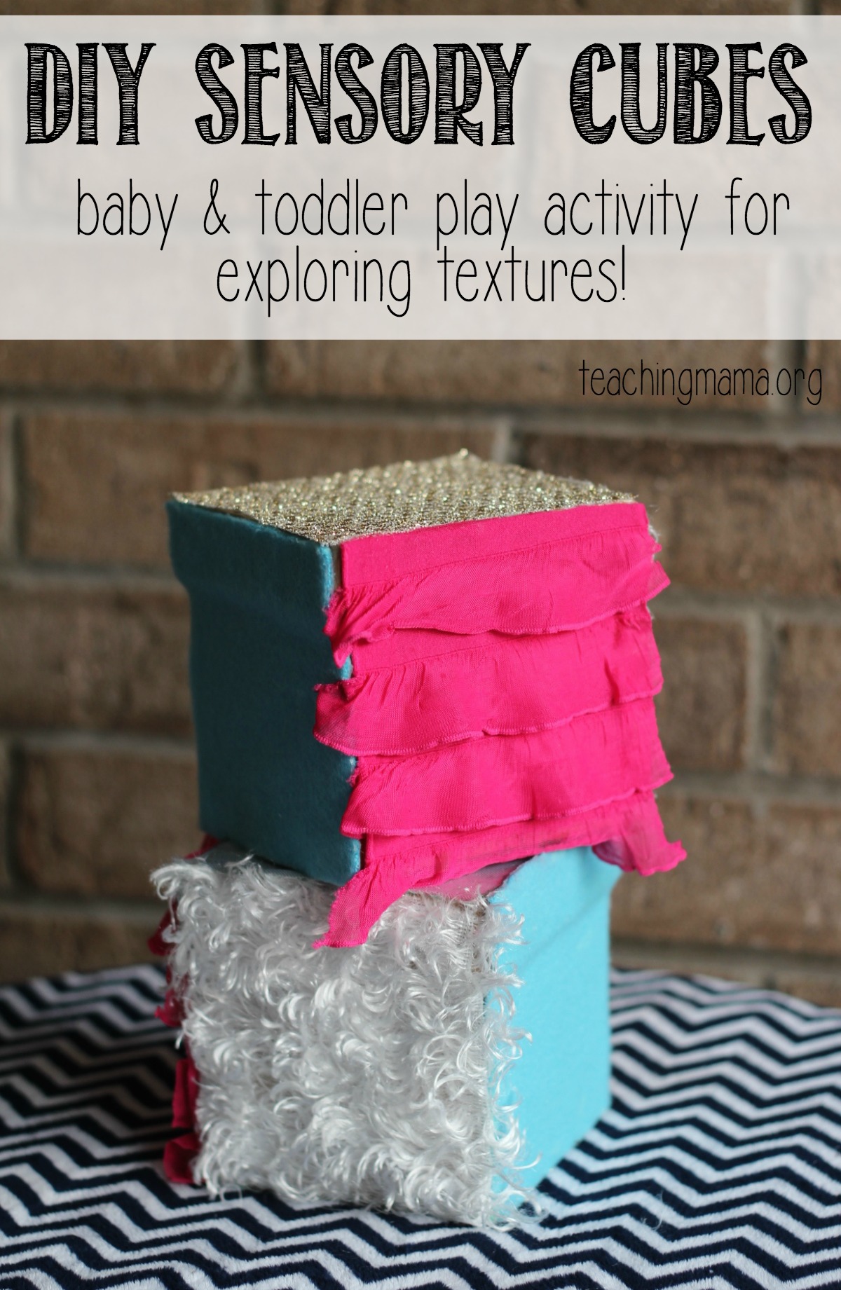 DIY Sensory Cubes - Pin