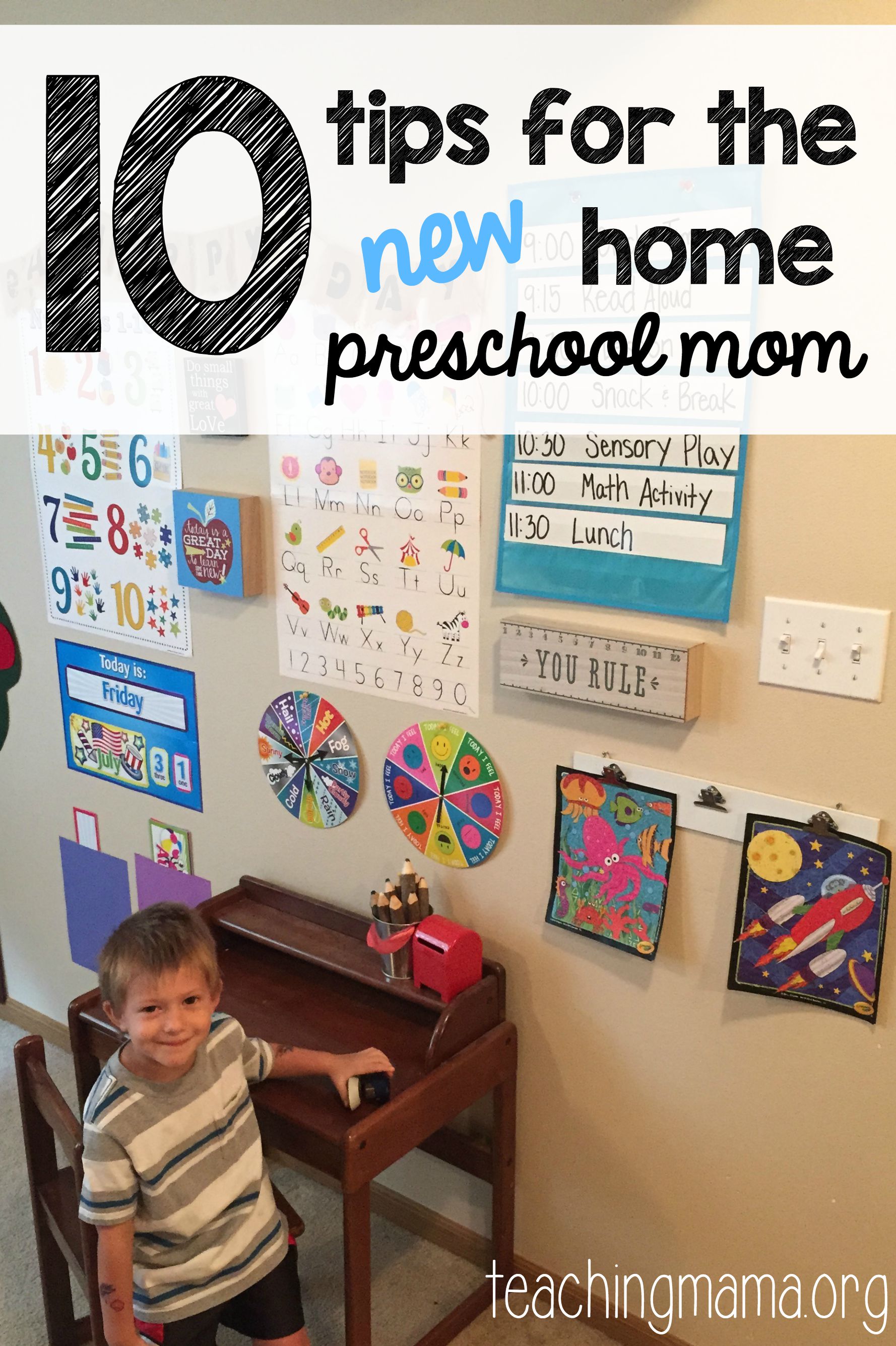 10 Tips for the New Home Preschool Mom