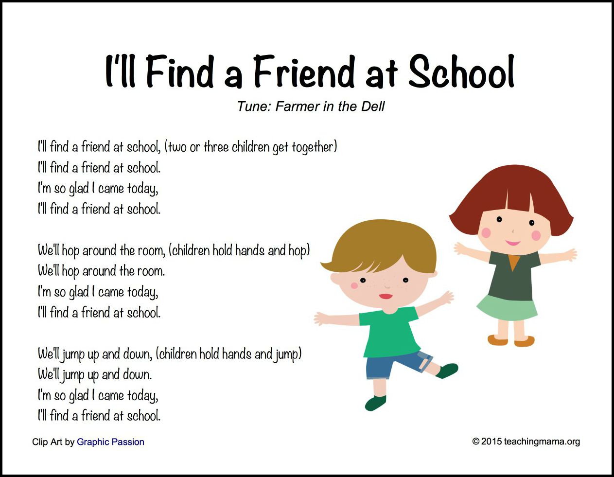 I'll Find a Friend at School