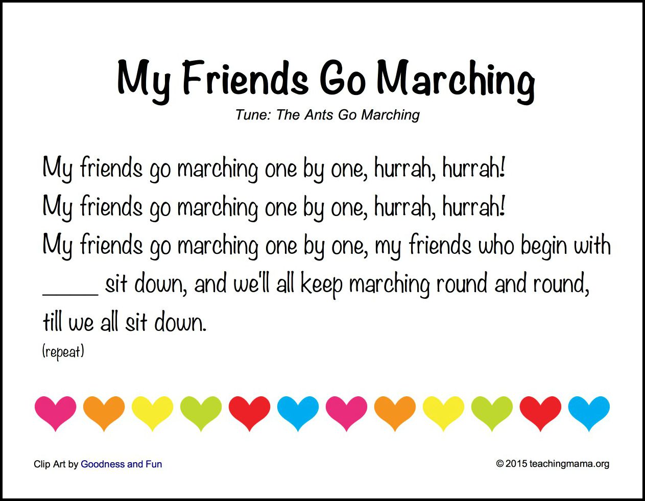 My Friends Go Marching