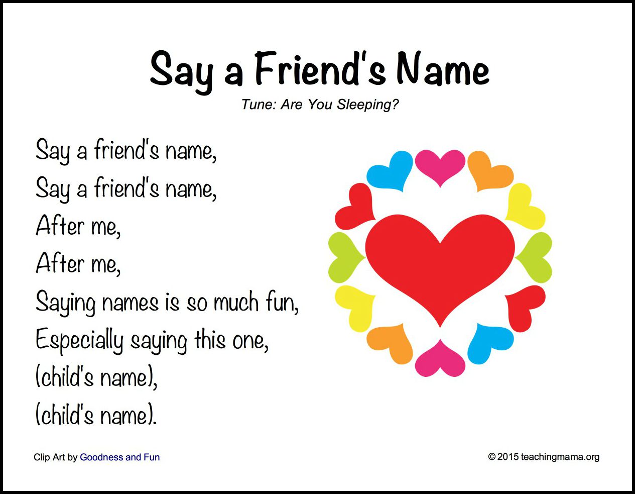 Say a Friend's Name