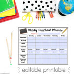Editable Teacher Planner for Homeschooling