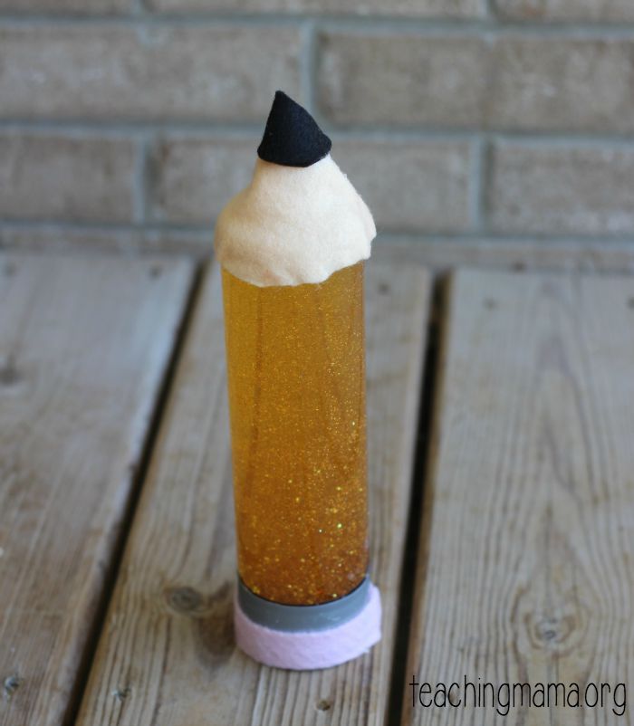 Teacher with pencil salt and pepper shaker