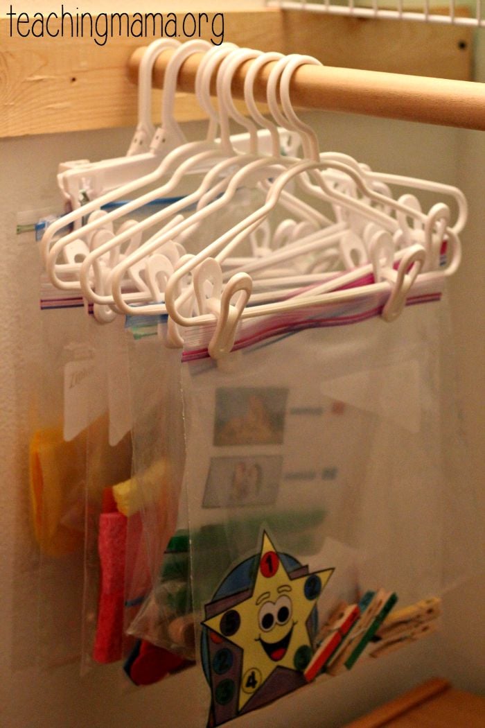storing busy bags