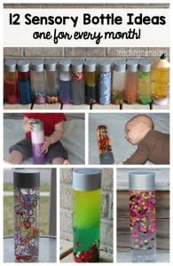 12 Sensory Bottle Ideas - One for Every Month! - Teaching Mama