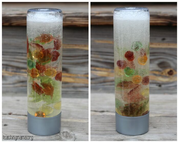 Fall Sensory Bottle - Teaching Mama