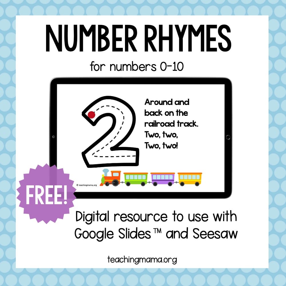 Number Formation Rhymes Teaching Mama