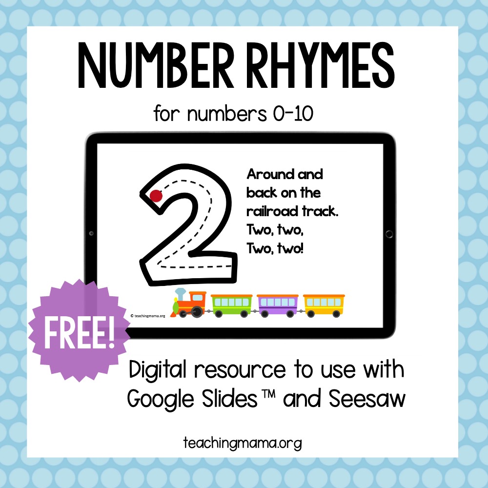 Number Formation Rhymes - Teaching Mama