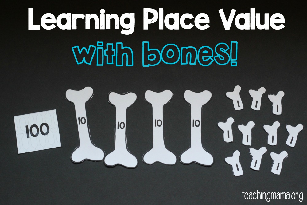 Place Value Bones {Free Printable}