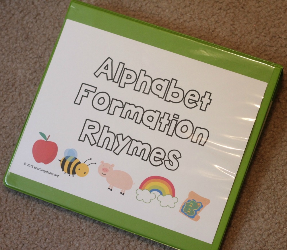 alphabet formation rhymes