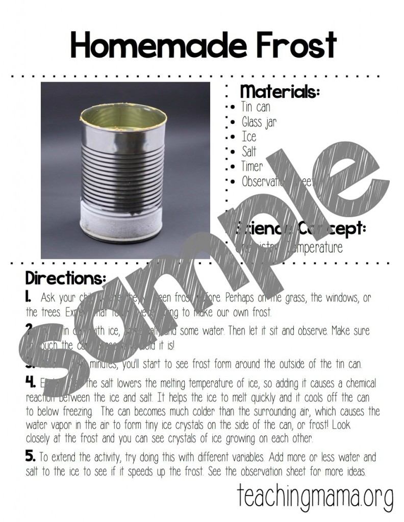 Homemade Frost Explination