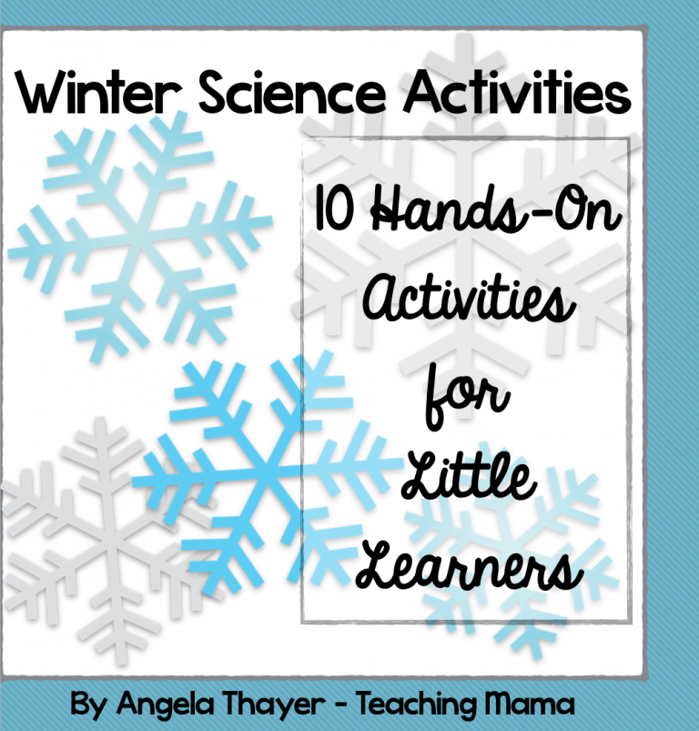 Winter Science Activities Packet for Little Learners