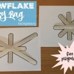 Snowflake Busy Bag {Free Printable}