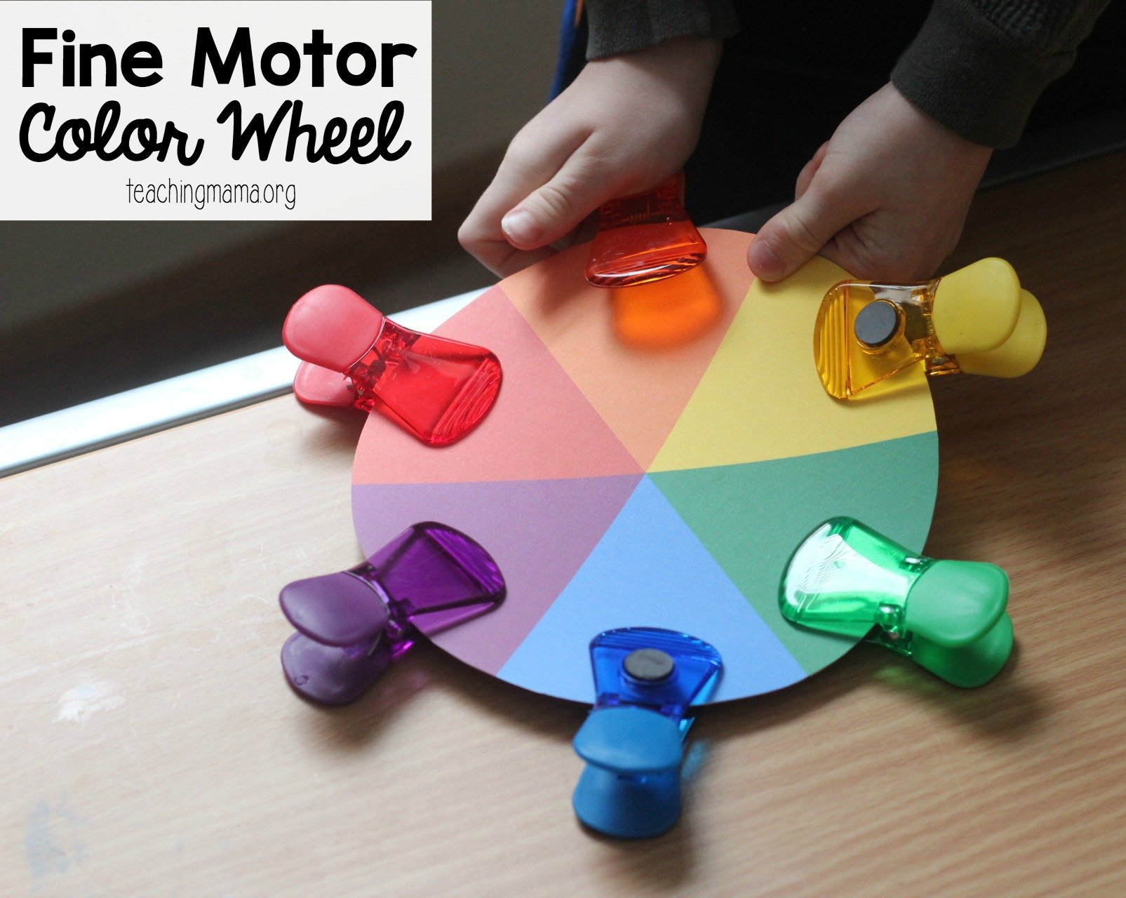 fine motor color wheel