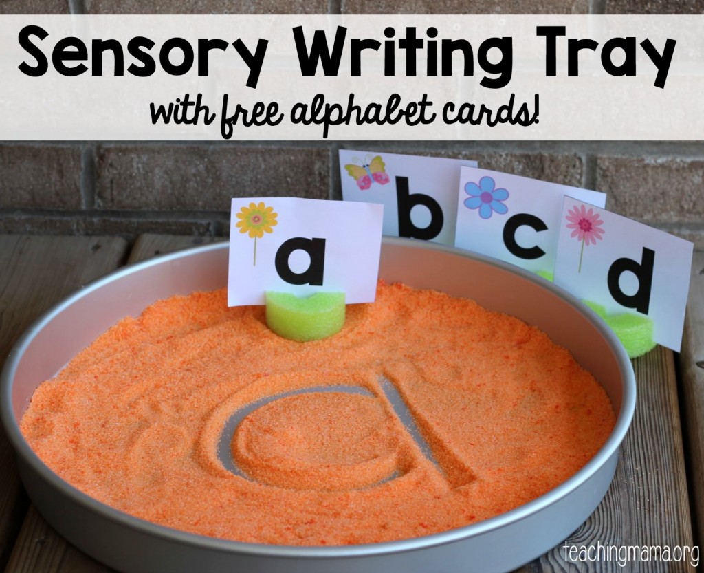 sensory writing tray