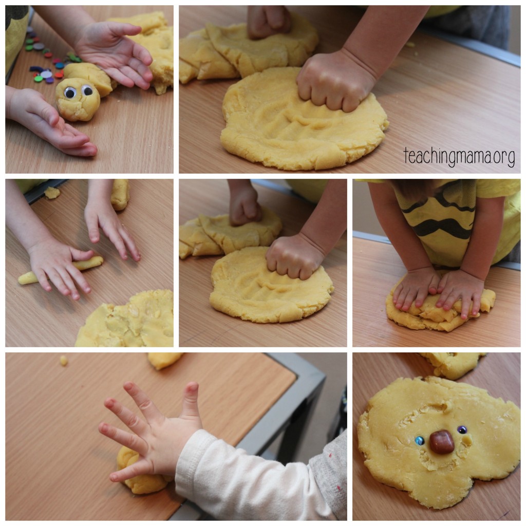 Lemonade Play dough collage