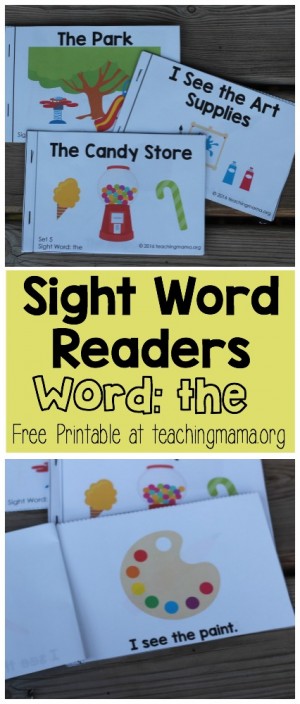 Sight Word Reader for the Word "The" - Teaching Mama