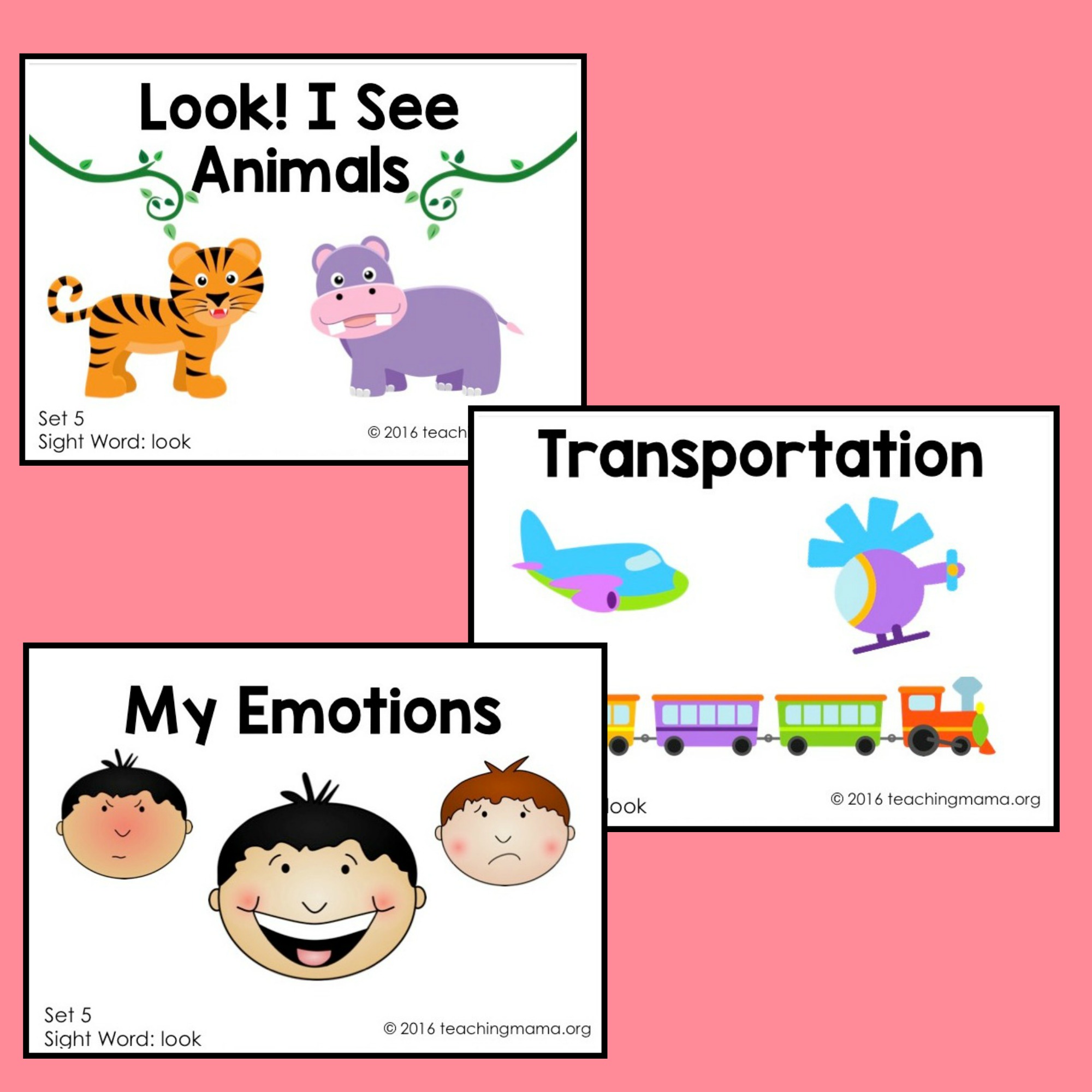 Sight Word Readers for the word Look