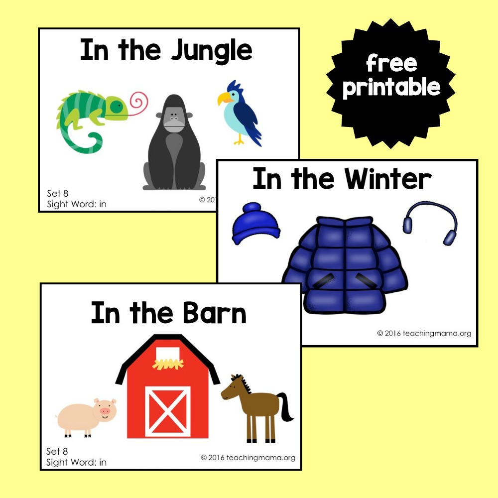 Sight Word Reader for the Word In