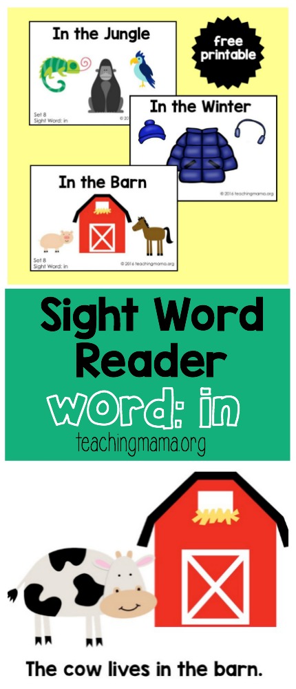 Sight Word Reader for the Word In