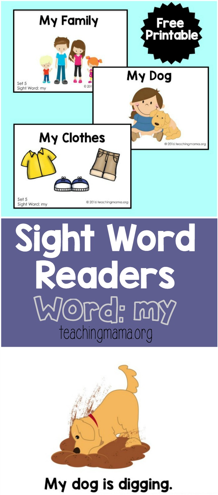 Sight Word Readers for the Word My