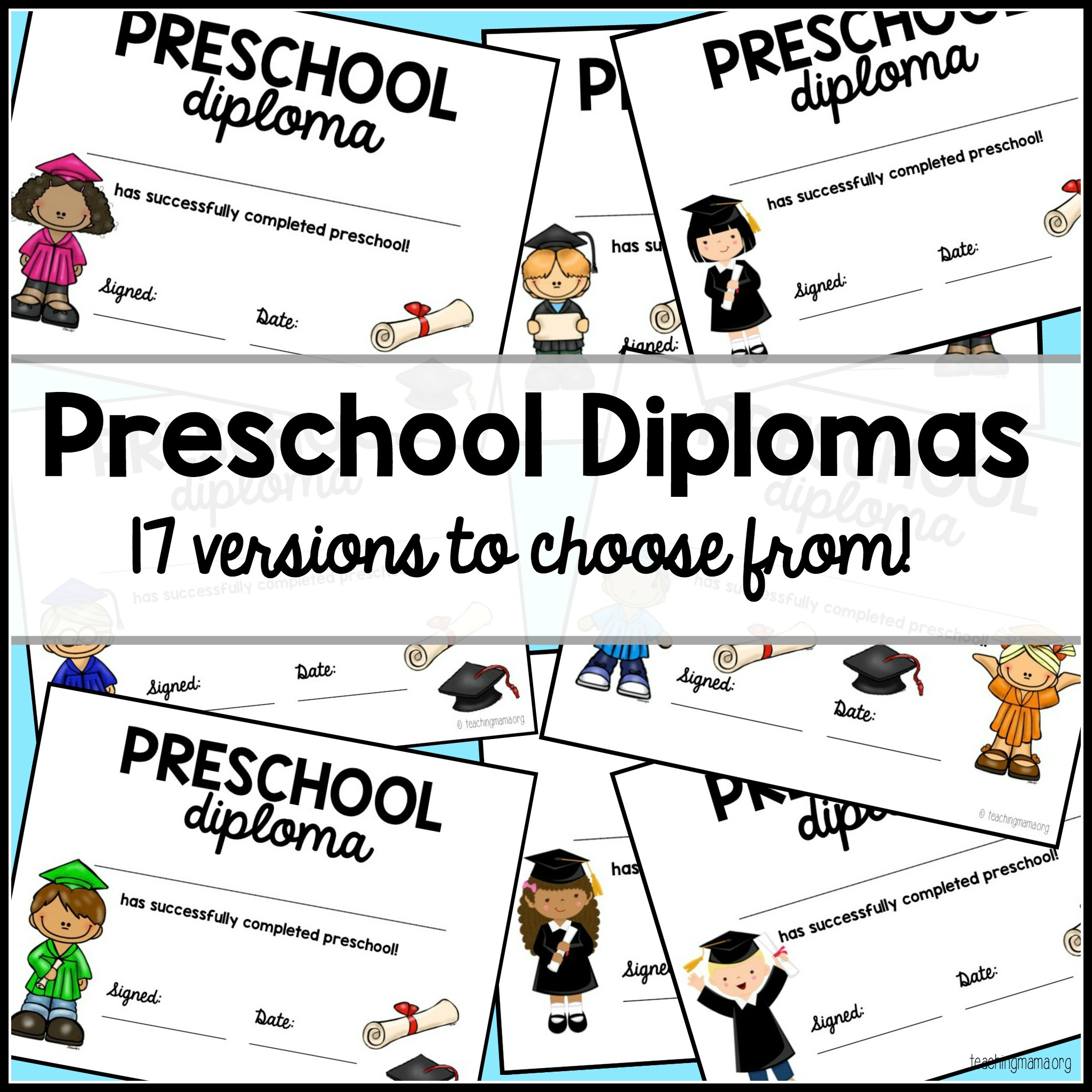 Preschool Graduation Diploma Inside Preschool Graduation Certificate Template Free