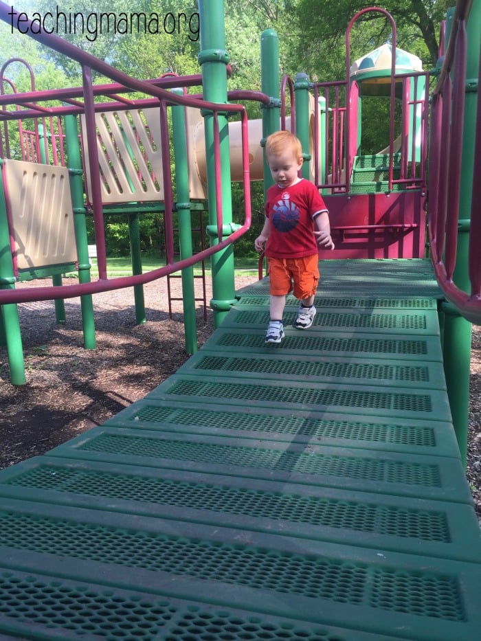 toddler at the park