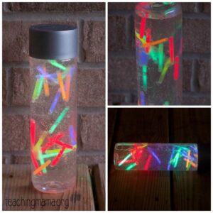 Glow Sticks Sensory Bottle