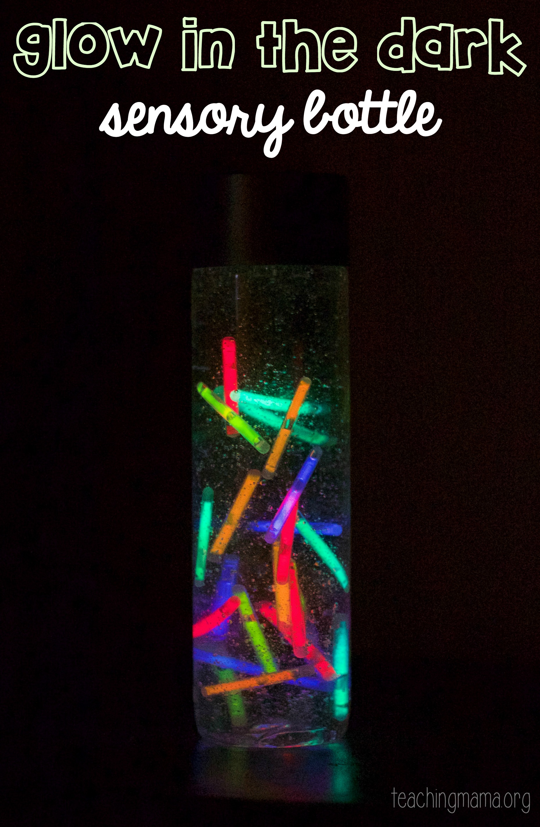 Glow Sticks Sensory Bottle