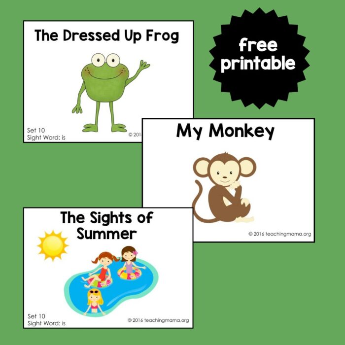 Sight Word Readers for the Word "Is" - Teaching Mama