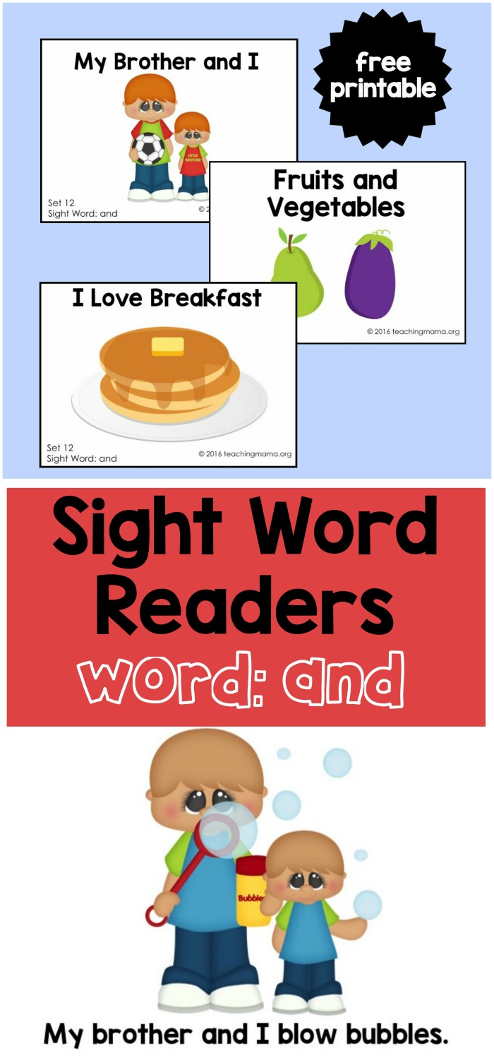 Sight Word Readers for the Word And