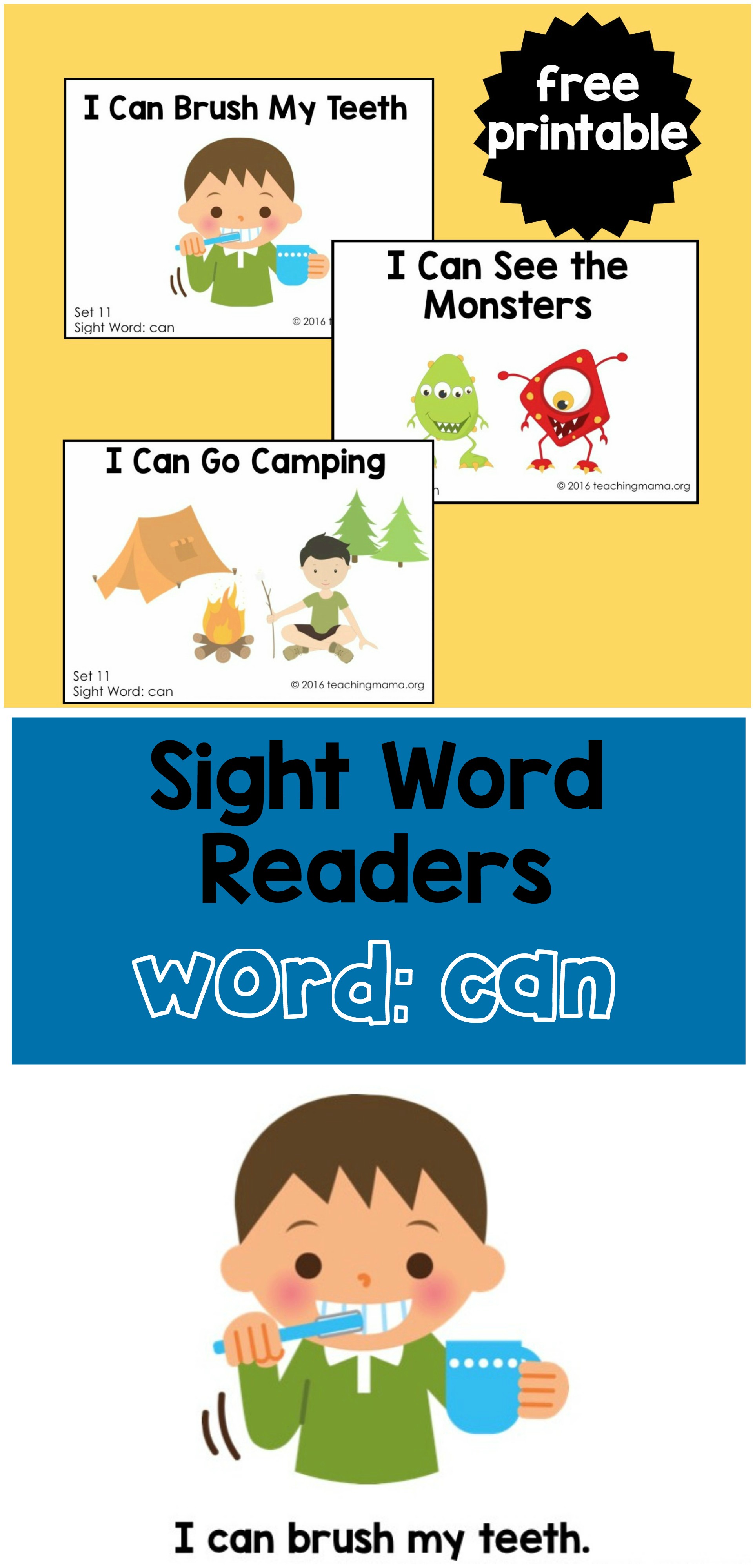 Sight Word Reader - Can