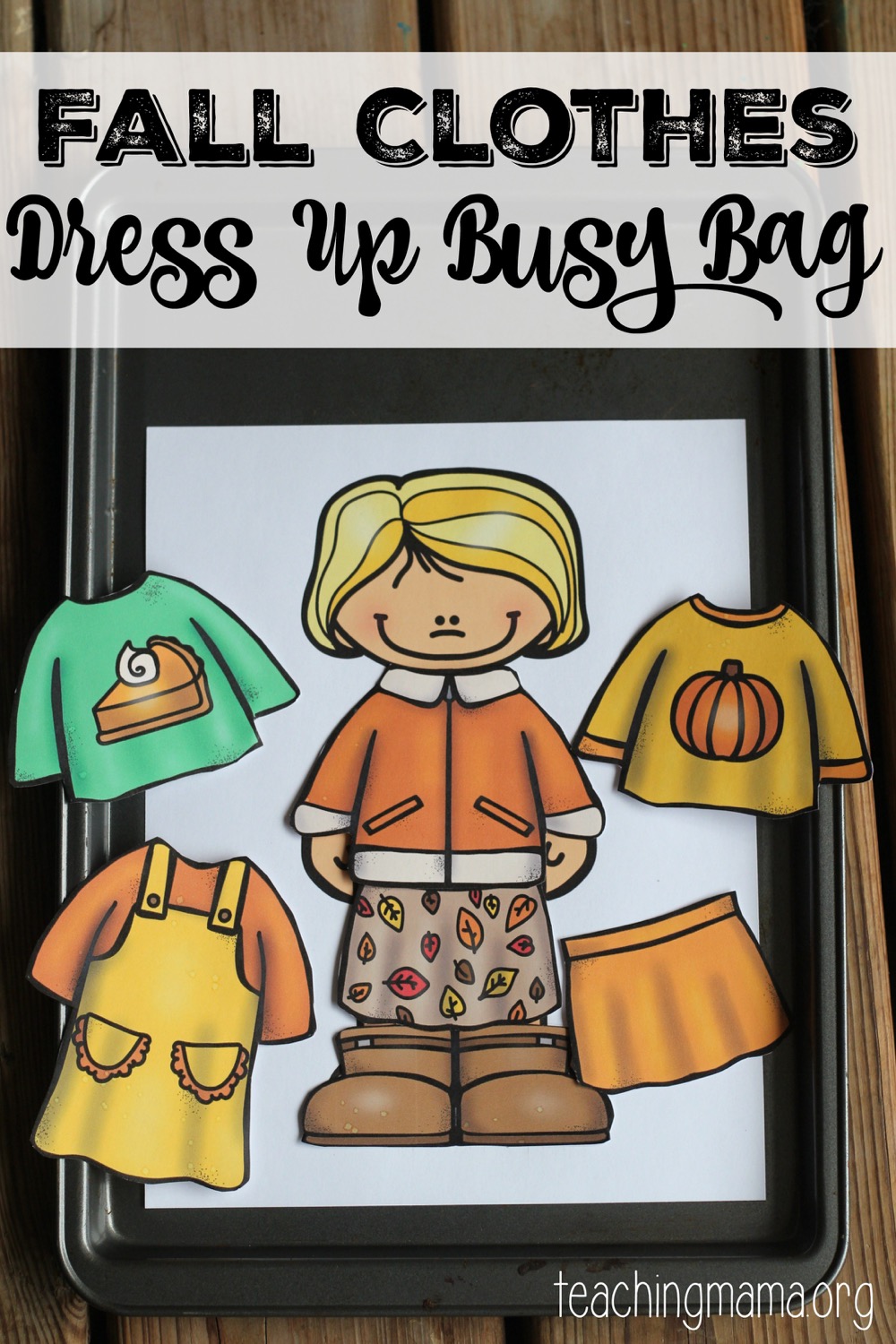 Winter Clothes Dress Up Busy Bag - Teaching Mama